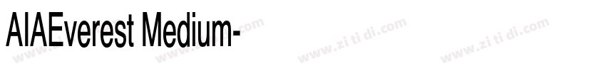 AIAEverest Medium字体转换